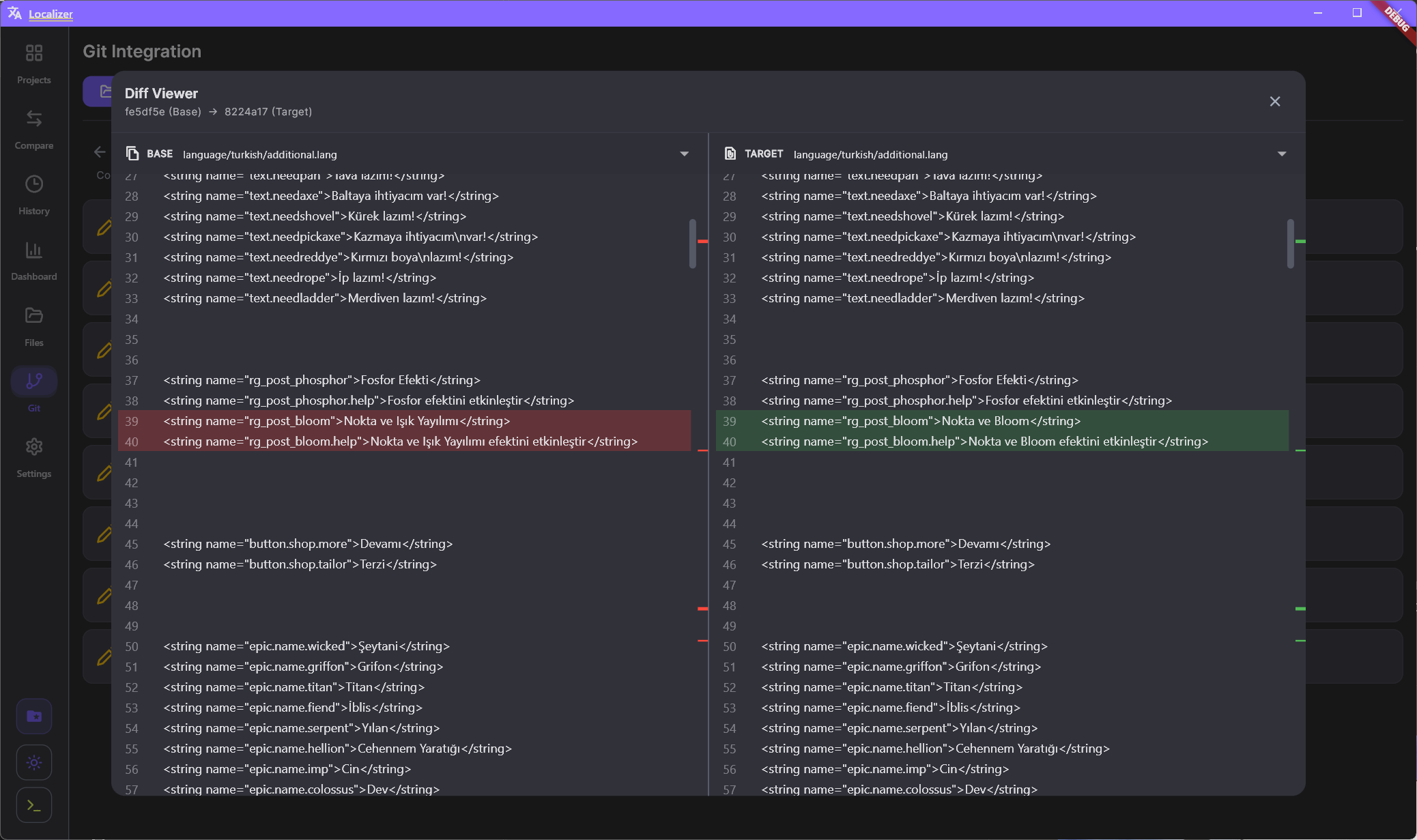 Directory Comparison - Click to toggle